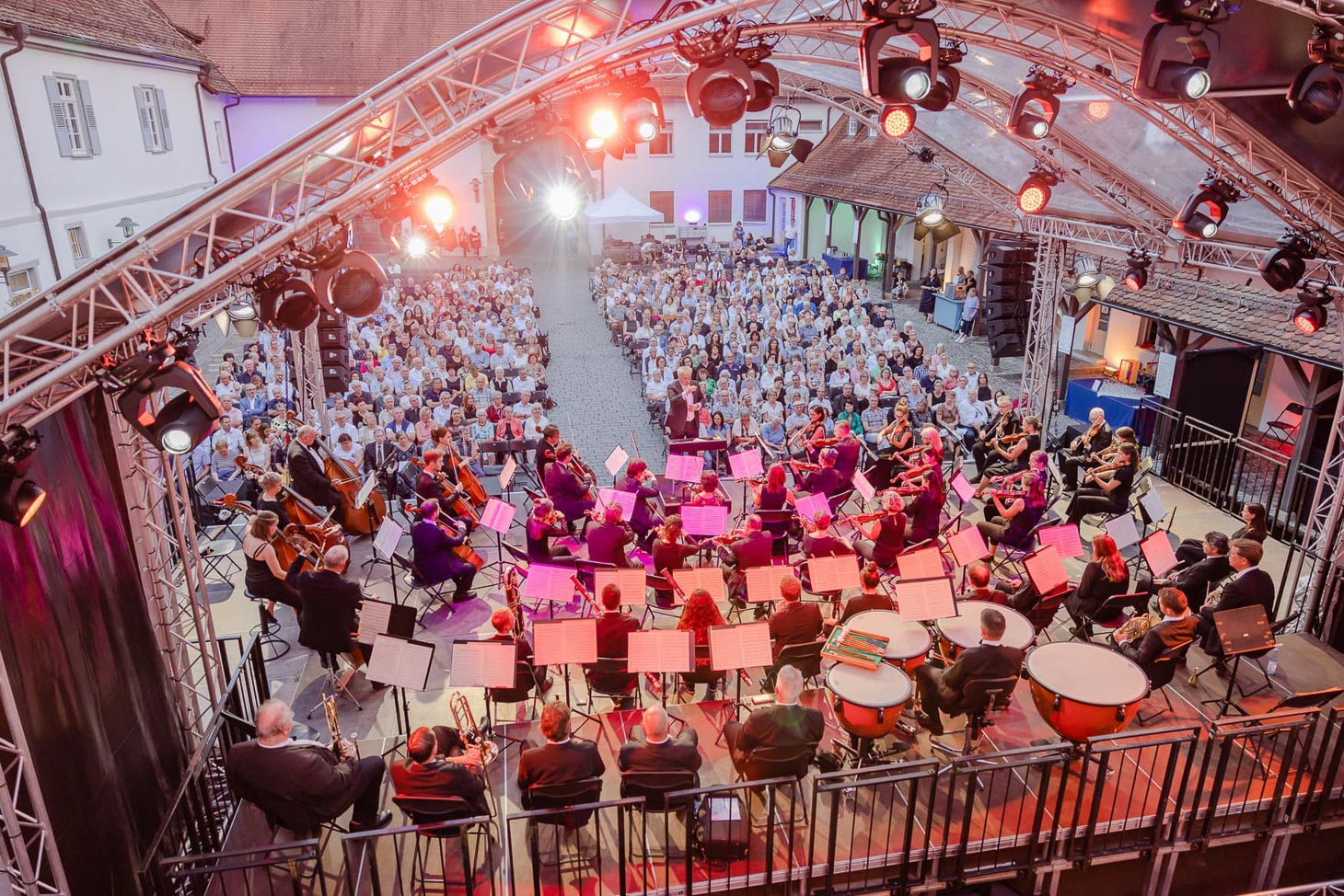 Lichttechnik Musik auf Schloss Filseck